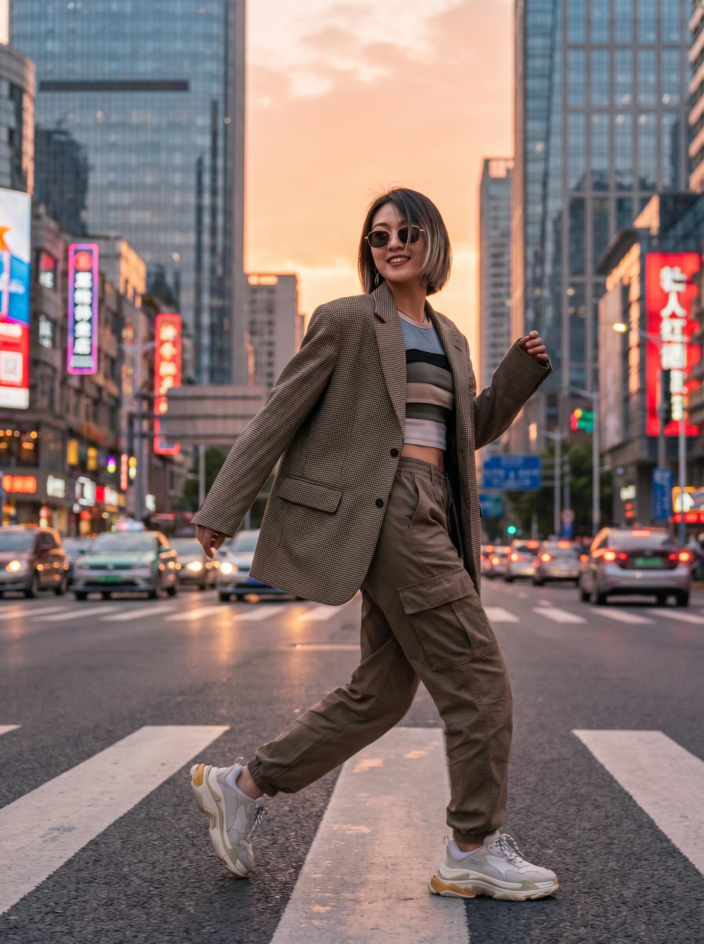 情侣酒店偷拍美图：都市时尚街拍